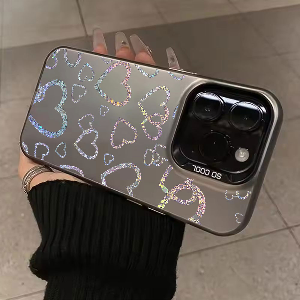 Apple Iphone 16 - Funda con estampado de corazones de