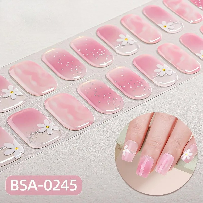 Full Cover Adhesive - Tiras de Gel para Uñas Semi-Curadas