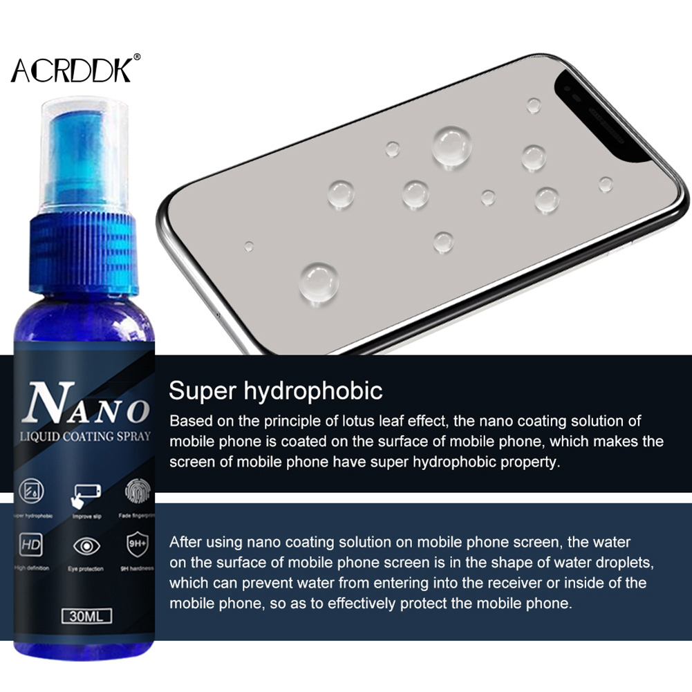 Oleophobic Coating Spray - Protector de pantalla de vidrio líquido