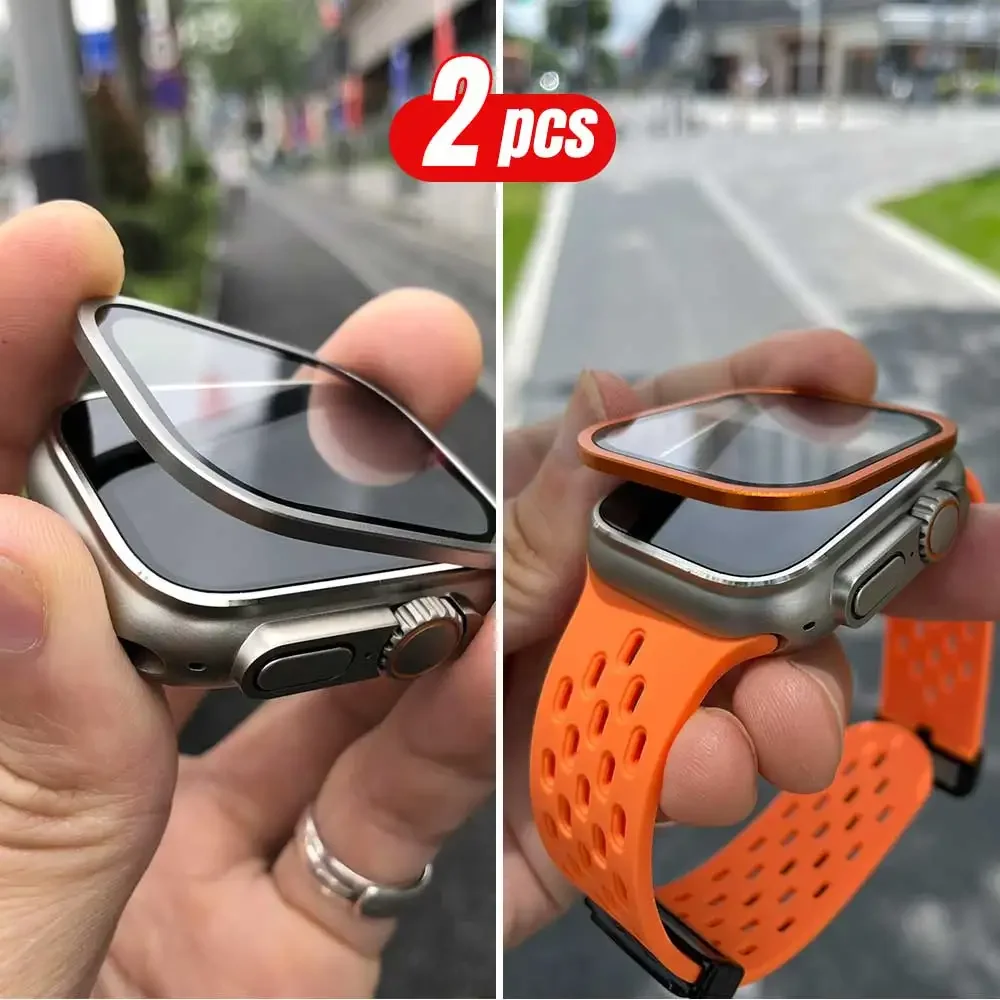 Marco de Metal de titanio para - Smartwatch Screen Film reseña y precio