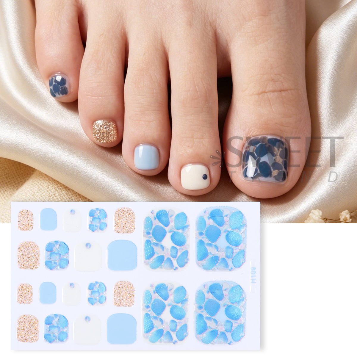 5 piezas de elegantes pegatina - Full Cover Adhesive reseña y precio