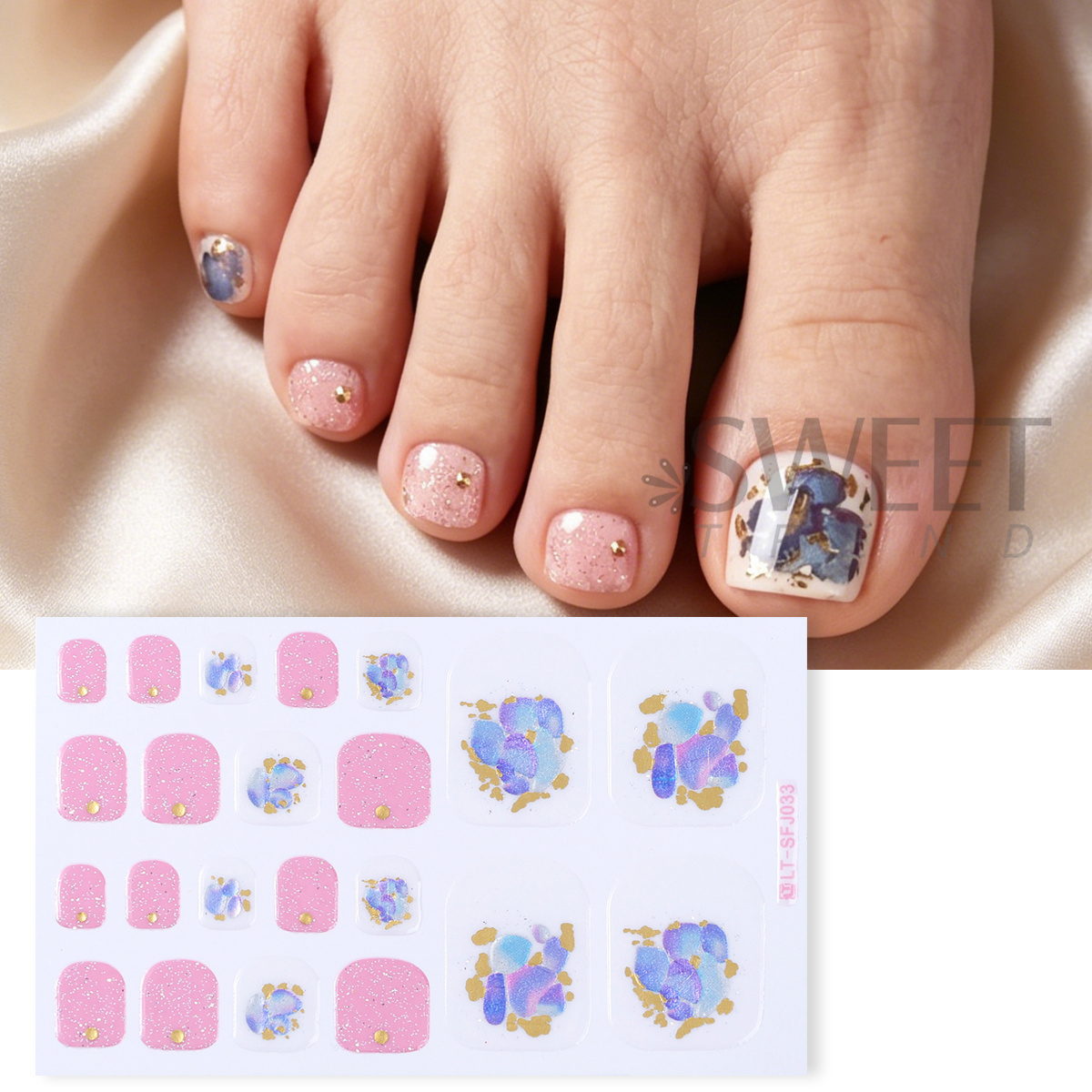 5 piezas de elegantes pegatina - Full Cover Adhesive reseña y precio