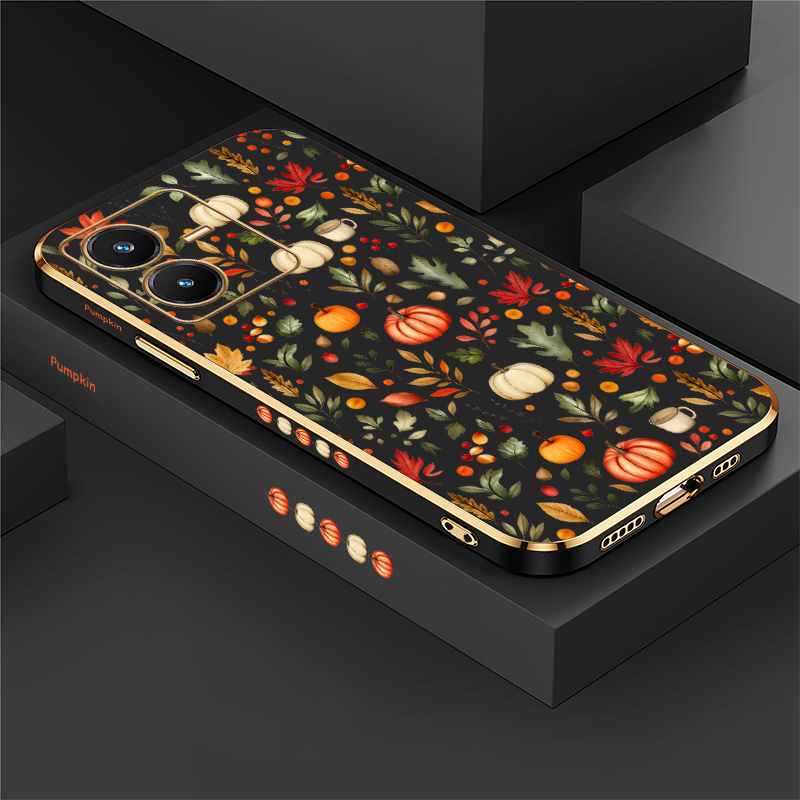 Funda con diseño de hojas de o - Vivo V40 reseña y precio