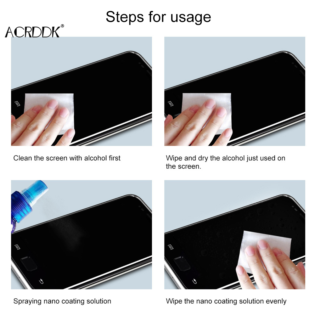 Protector de pantalla de vidri - Oleophobic Coating Spray reseña y precio