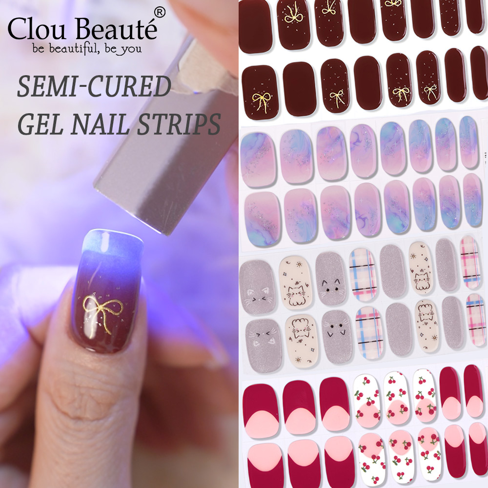 Tiras de Uñas de Gel Semicurad - Full Cover Adhesive reseña y precio